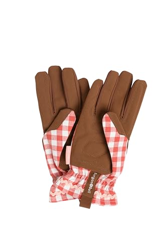 Burgon & Ball Colour Collection Gloves - Red Check - Image 3