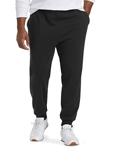 Amazon Essentials Men's Big & Tall Fleece Jogger Pants fit by DXL, Black, 7X