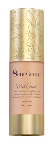 SeneGence MakeSense Color Correcting Tinted Moisturizer with Sheer Coverage, Light-Medium, 1 Fl Oz, Enriched with SenePlex+ and Botanicals for Smooth, Even-Toned Skin