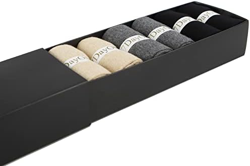 7DayOtter 98% Cotton 2% Lycra Odor Resistant Dress Socks for Business Mens Womens Casual Socks 6Pack