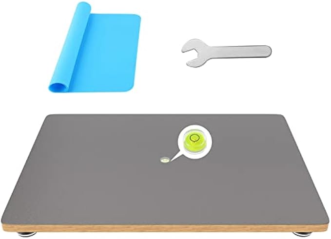 Jeezfee Epoxy and Art and Work Surface Leveling Board, Resin Leveling Table, 30.48cm x 40.64cm Adjustable Self-Leveling Epoxy Resin Table, Resin Supplies, Acrylic Pour Tool