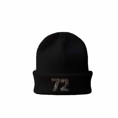 72 Number Cuffed Beanie noir le bonnet idéal pour vos sorties