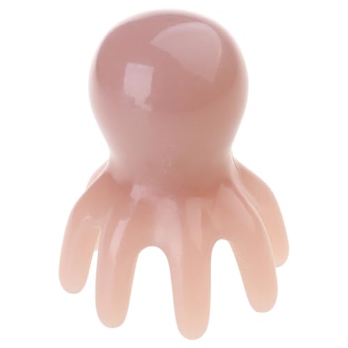 タコのヘッドマッサージャーのコームハンドヘルドスクレイピングマッサージツール8触手女性のためのマッサージツール