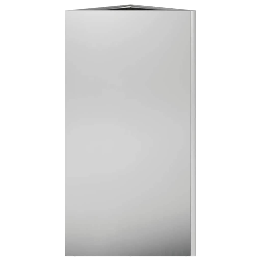 Fioriera triangolare 40 x 34,5 x 75 cm, in acciaio zincato | Protezione da erbacce stabile e durevole, senza fori di drenaggio, per terrazza o balcone
