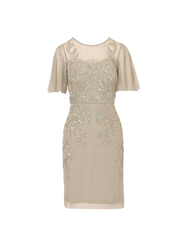 Image of Adrianna Papell Womens Beaded Cocktail Dress