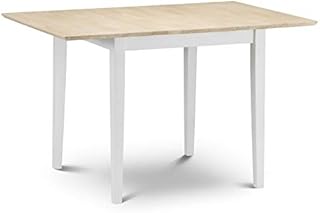Julian Bowen Rufford Extending Dining Table, Ivory/Natural