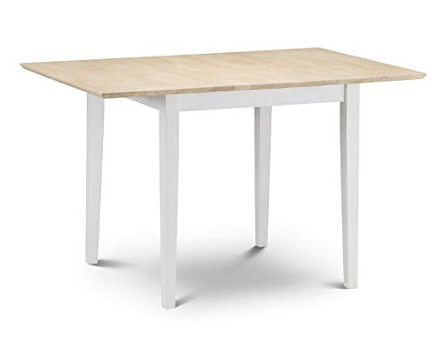 Julian Bowen Rufford - Mesa de comedor plegable, marfil/Natural Lacado, 80 x 80 x 75 cm Cover