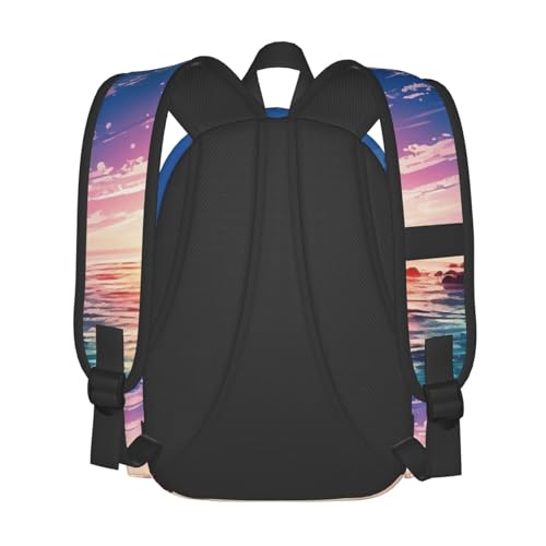 Travel Backpack for Women Men Night ocean Casual Daypack Large Capacity Nurse Bag4