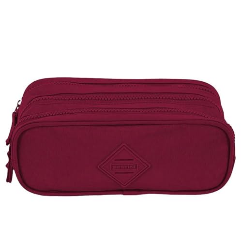 Estojo Sestini Crinkle Vinho 3 Fechos 75726-32