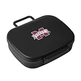 FANMATS NCAA Mississippi State Bulldogs Travel Bento Lunch Box — Team Logo Design | Latching Lid | Reusable | 3 Compartments
