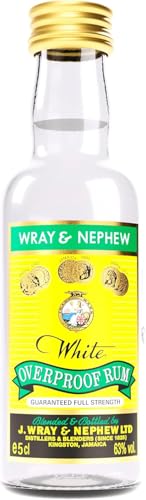 Wray and Nephew Rum 5 cl, 63 Percent ABV - White Overproof Jamaica Rum