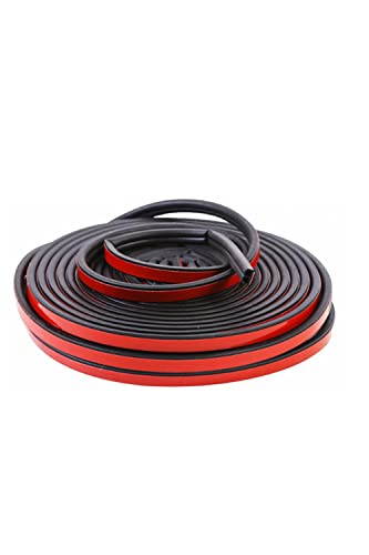 YFFSFDC 車用ドアモール 風切り音防止テープ 防音 テープ 両面テープ付き 気密性アップ 静音 防塵 着脱簡単/衝撃防止/キズ防止 Ｂ型 10M