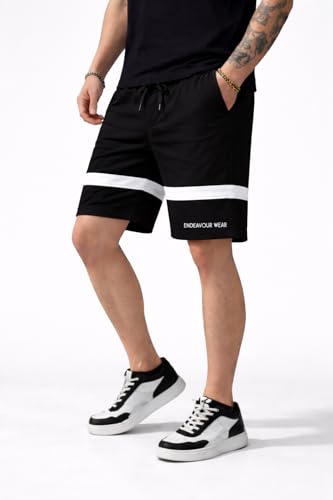 ENDEAVOUR WEAR Lounge Shorts for Men Black - Image 3