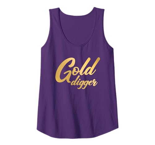 Gold Digger Funny Matching Couples Women's Gold Digger Tank Top