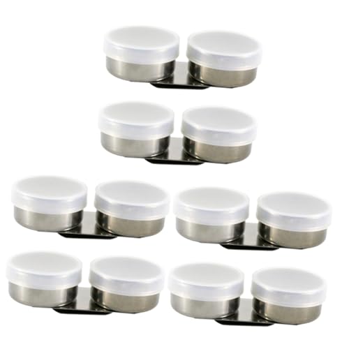 LALAFINA 3sets Paint Cups Lids Bulk Mixing Cups Cover Brush Cleaner Easy to Use No Tools Required 2pcs*3