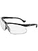 Honeywell Uvex Ademco by Genesis 3 Diopter Black Safety Glasses With Clear Anti-ScratchHard Coat Lens, Black/Clear, 3.0 (S3764)
