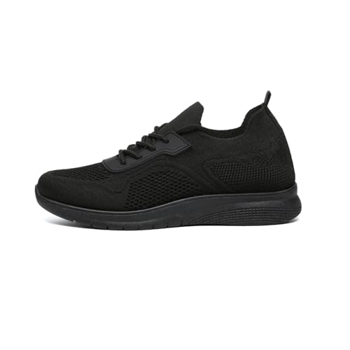 Image of Sneakers for Women Casual Lightweight Standing All Day Tennis Walking Shoes Black Non Slip Work Nursing Shoes
