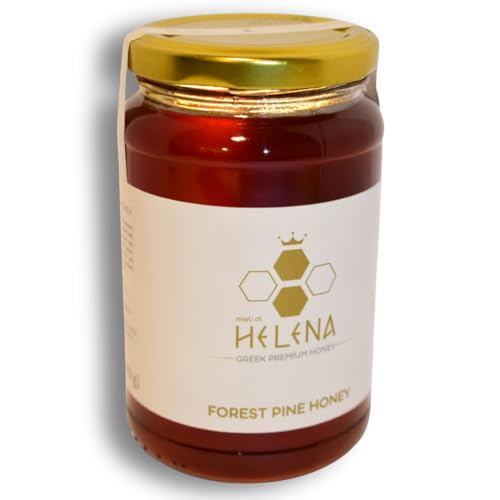 Mieli di Helena Miel Cruda Griega en Frasco de Vidrio 16.58 oz