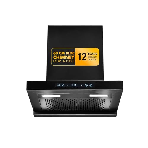 Image of Sunflame 60 cm BLDC Chimney with 1400 m /h suction | Low Noise Operation with Heat Auto Clean | 12 Year Motor Coverage | SF-AS60
