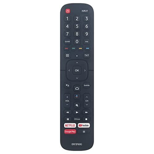 New ERF2F60G Replace Remote Control ERF2F60G Remote Control Replacement fit for Hisense HE32E5620FHATS 40A35EEAS Remote Controller - Image 2