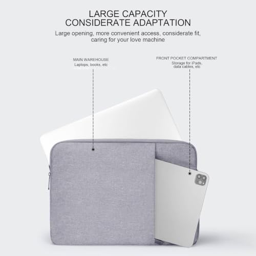 Sac pochette pour ordinateur portable et tablette imperméable grand format