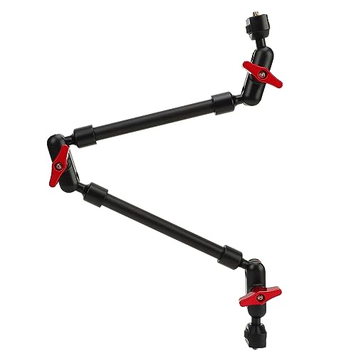 Articulating Friction Magic Arm, 22 Inch Long, 360° Rotation, Double Ball Head, Camera Mount for LED Light Microphone, Webcam