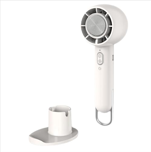 VieHie Portable Ice Cooling Refrigerating Pad Mini Handheld Fan,USB Rechargeable Battery Operated 3 Speeds with Base and Desk Fan Option, Ideal for Home Office Makeup and Travel for Women and Men