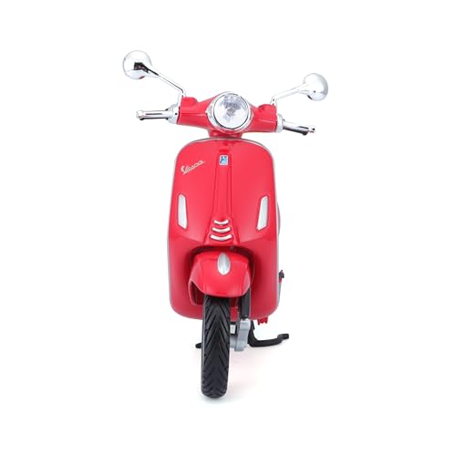 Modelo motocicleta scooter 1:18 roja miniatura 4