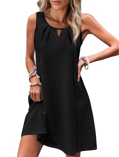 RUMIA Summer Dresses for Women Sleeveless Beach Vacation Coverup with Pockets (S-2XL)3