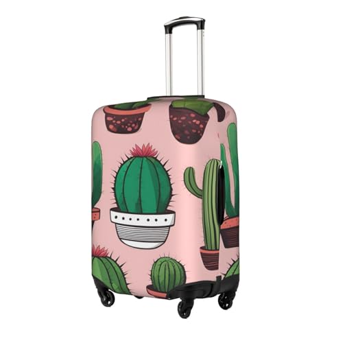 Cute Cactus 1 print Anti-scratch Luggage Cover, Luggage Protective Case, Washable Luggage Cover2