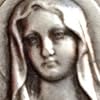 I G J THE SACRED HEART OF MARY (IMMACULATE HEART OF MARY) - THE PATRON SAINTS MEDALS - 100% MADE IN ITALY (ROUND SHAPE) #1