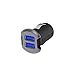 SCOSCHE USBC242MSG 12 Watts per port (24W/4.8A total output) USB Car Charger- The FASTEST CHARGE RATE for Apple and Android Devices-Retail Packaging-Space Gray