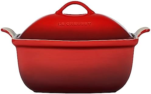 Le Creuset Heritage Stoneware Deep Baker with Lid, 4.5 qt. - Thumbnail 5