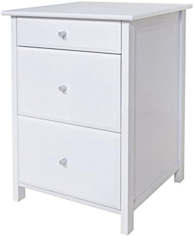 Ergode Wood Delta Home Office File Cabinet - White, Ample Storage for Files & Essentials, Legal/Letter Size, Sleek Design, Easy Assembly, 20.87" W x 20.24" D x 30.71" H, 65.15 lbs