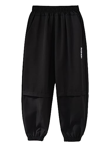 Kids Boys Girls Trousers Jogging Tracksuit Bottoms Elastic Waist Dance Harem Pants Athletic Sweatpants3