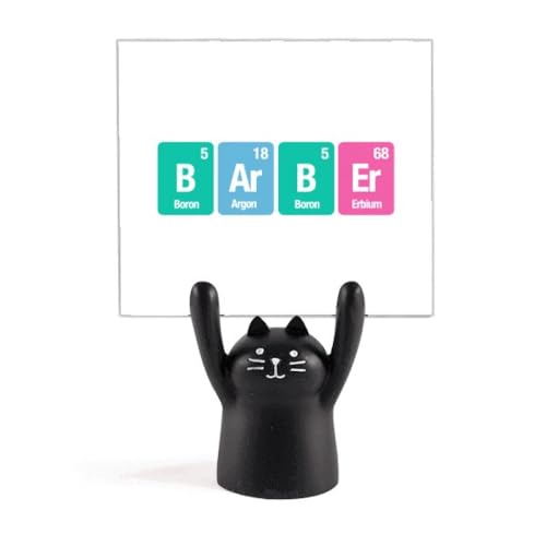 Porte-mémo de barbier Chat Noir figurine cartoon et support de note