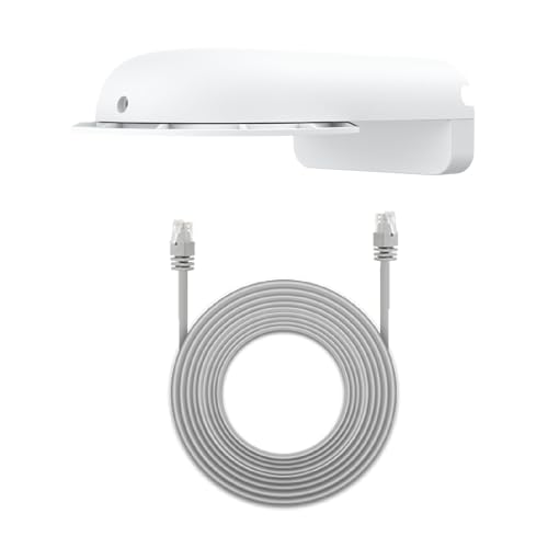 Reolink Wall Mount Bracket RLA-BKW4+ 100ft RJ45 Ethernet Cable, Compatible with Reolink PoE Cameras RLC-1240A/840A/540A/Duo 3V/2V PoE, Easy Installati