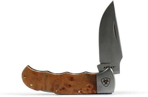 ARIAT Cuchillo marrón suave medio de 3"