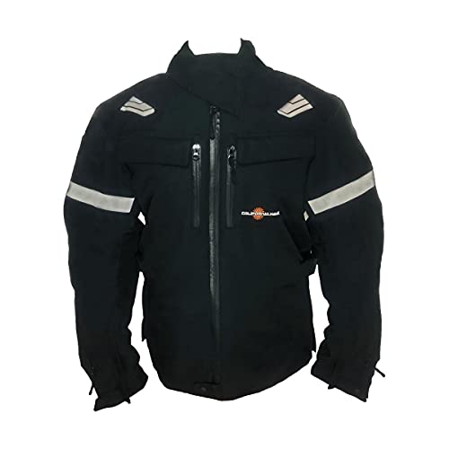 California Heat Streetrider Outer Heated Jacket (Medium) (Black)