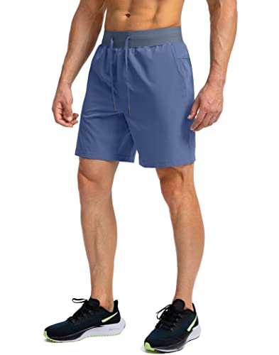 Image of Soothfeel Men's Running Shorts with Zipper Pockets 9 inch / 7 inch / 5 inch Quick Dry Eight Basketball Gym Workout Athletic Shorts