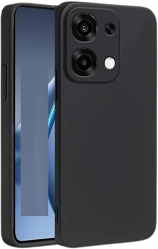 Image of Designerz hub Oppo F31 5G Back Cover | Soft Silicone Slim Back Case Cover for Oppo F31 5G- Black