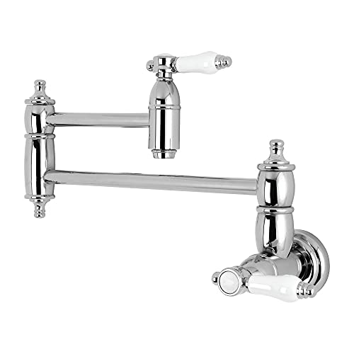 Kingston Brass KS3101BPL Bel-Air Pot Filler, 13 Length, Polished Chrome
