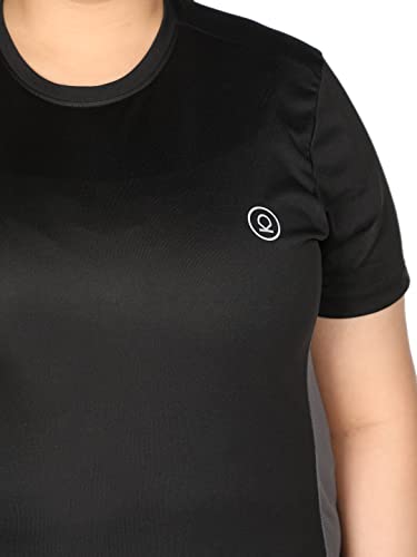 Image of CHKOKKO Women's Polyester Round Neck Regular Fit Gym Sports T-Shirt