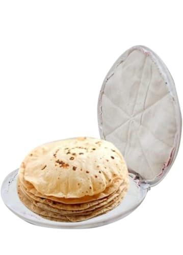 Image of Insulated Roti Cover with Zip - Premium Chapati Cloth Bag for Hot Fresh Roti | Roti Insulation Bag | Chapati Cover Cloth for Casserole | Roti Pouch for Kitchen (Pack of 1)