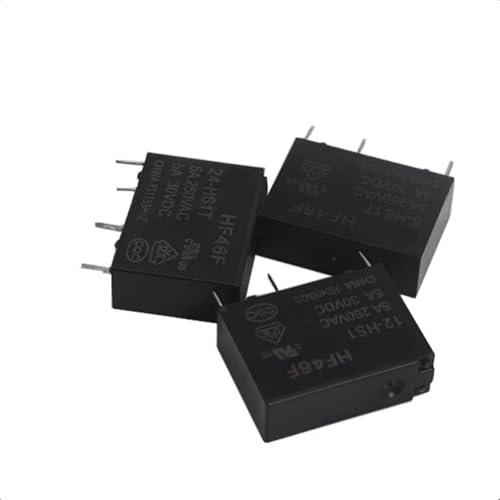 Relé de potencia HF46F-12-HS1 de 5V 12V 24V para circuitos de control 3