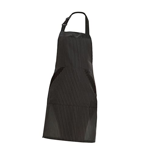 PRETYZOOM Hair Stylist Apron Barber Shop Work Apron Men's Suspender Utility Pockets for Salon Cafe Kitchen