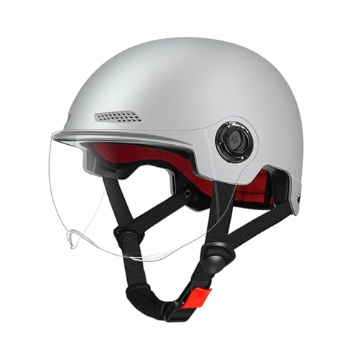 Fahrradhelm mit Visier, stoßfest, Anti-Glare-Helm, Sicherheitshelm für Erwachsene, verstellbar, Augenschutzausrüstung