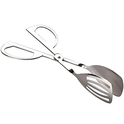 Résistant Chaleur Clip Alimentaire Grillé Pinces Pinces Salade Ciseaux Buffet Traiteur Pinces Service de Vaisselle Pinces en Libre Service pour Pain, Gâteau, Spaghetti, Steak, Collations Diverses Cover