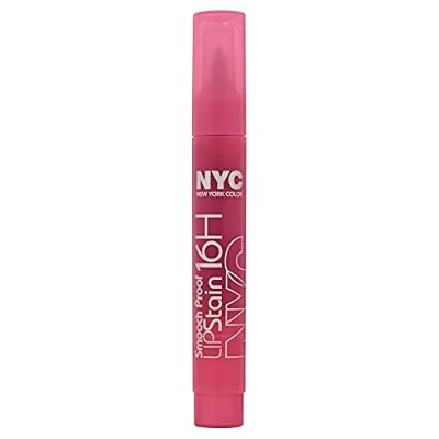 N.Y.C. New York Color Smooch Proof Lip Stain, Persistent Pink, 0.1 Fluid Ounce