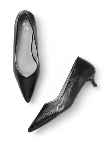 Image of Marc Loire Women's Kitten Heel Pump Shoes for Formal and Office Wear